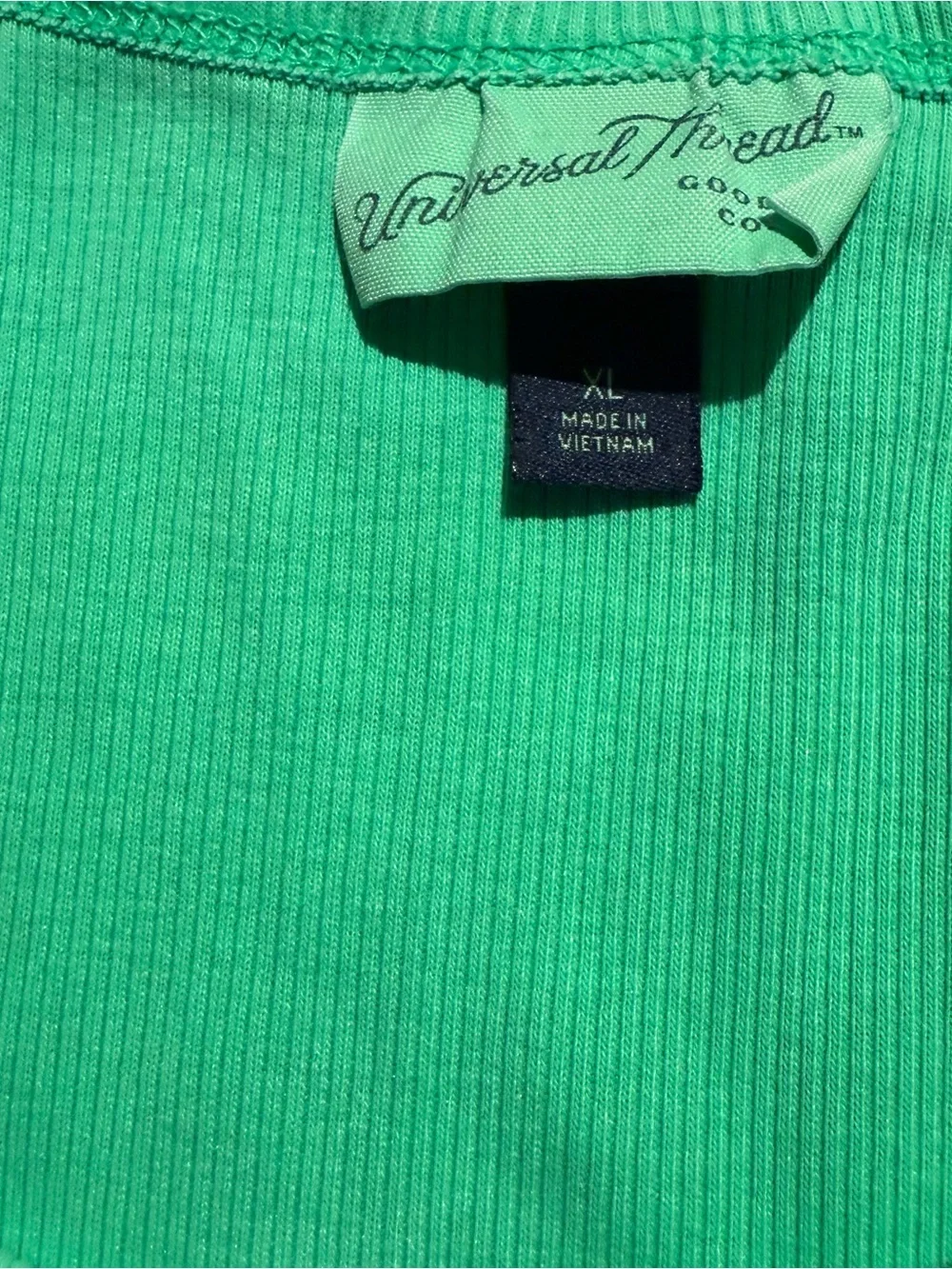 Universal Thread Mint Green Ribbed Tank Top - Picture 2 of 3